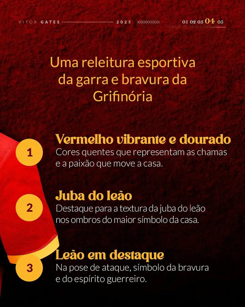 Três razões de projeto do uniforme da Grifinória