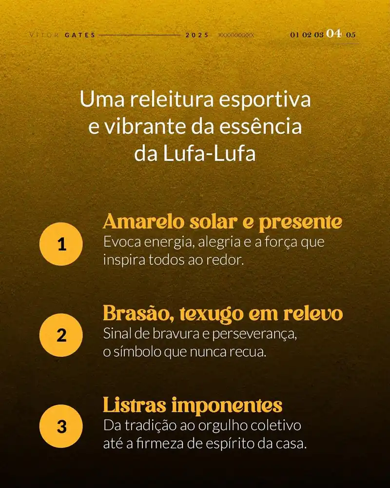 Três razões de projeto do uniforme da Lufa-Lufa