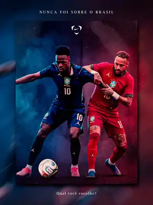 Nunca foi sobre o Brasil, peça de Key art por Vitor Gates